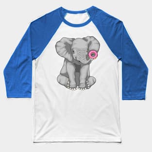 Elephant Donut Baseball T-Shirt